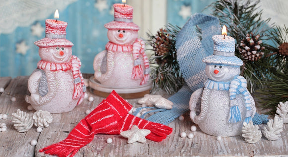 christmas candles snowman balwanki decoration