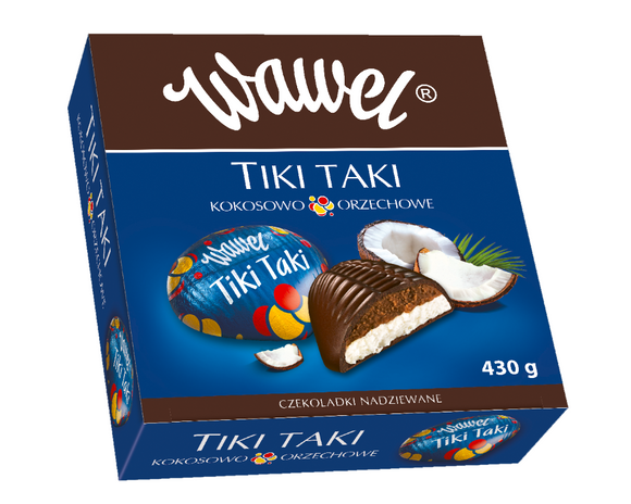 Wawel Tiki Taki Chocolate Candies Coconut & Nut - Kokosowo Orzechowe 430 g