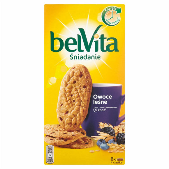BelVita Biscuits Forest Fruit - Zbozowe o Smaku Owocow Lesnych - (300 g)