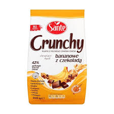 Sante Crunchy Wholegrain Oat Flakes  - Chrupiace Platki Zbozowe 350 g