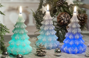 Happy Xmas Candle Christmas Tree with Diode - Swieczka Swiateczna Choinka z Dioda
