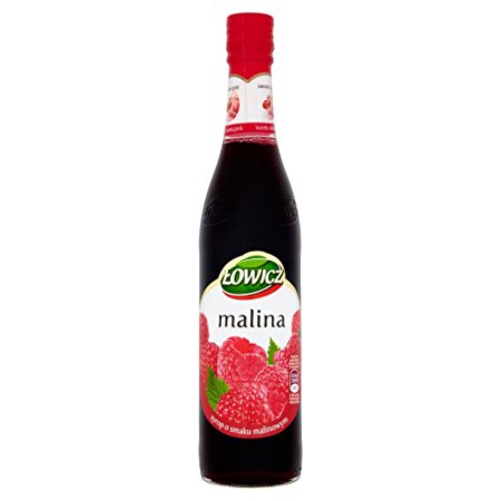 Lowicz Syrup Raspberry - Syrop Malinowy 440 ml