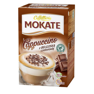 Caffelleria Mokate Cappuccino with belgian chocolate - Cappuccino z belgijska z czekolada 10 Sachets 150 g