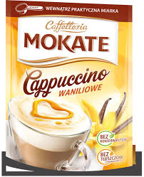 Caffelleria Mokate cappuccino waniliowe- Vanilla flavored cappuccino 110 g