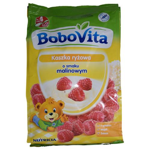 BoboVita Rice Cereal with raspberry flavor -  Kaszka Ryzowa o smaku malinowym 180 g