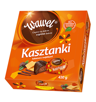 Wawel Kasztanki Chocolate Candies Wafer - Kakaowe z Wafelkami 430 g