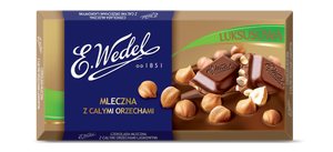 E. Wedel Hazelnut Chocolate - Czekolada Luksusowa z Orzechami 100 g