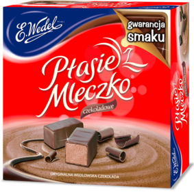 E. Wedel Bird's Milk Chocolate Covered Marshmallows Chocolate Flavor - Ptasie Mleczko Czekoladowe 380 g
